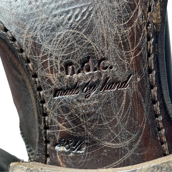 n.d.c. | Made By Hand Lusitania Brown Leather Riding Boots 38.5 - Picture 5 of 8